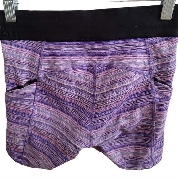 Lululemon What The Sport Short Space Dye Twist Iris Flower Pink Shell 2 - Picture 4 of 8